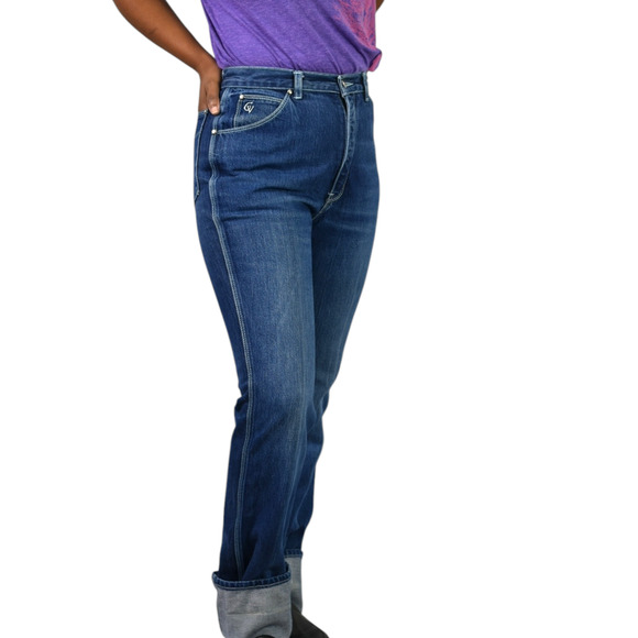 Vintage Gloria Vanderbilt Jean High Waist Straight Blue 80s Murjani Signature 27 - Picture 8 of 16